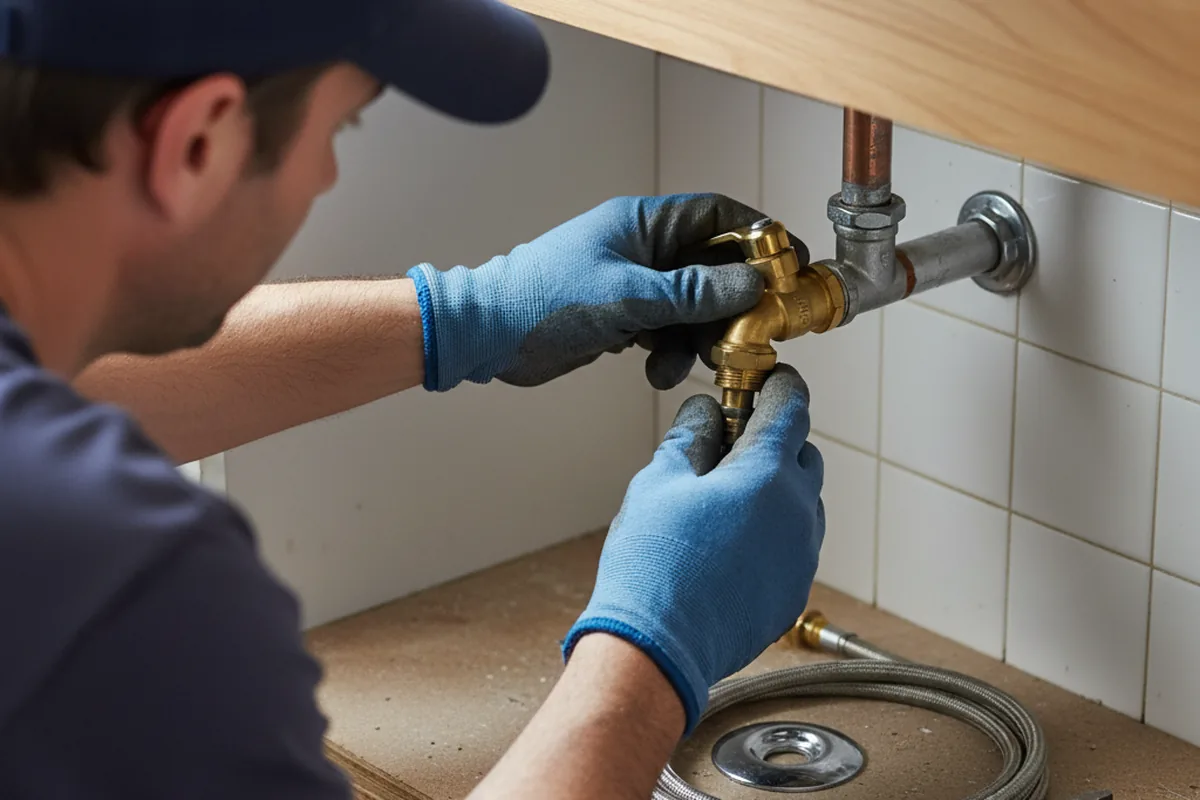 Shutoff valve and fitting work during Repiping in Walland